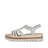 Rieker Platform Strappy Sandal - Silver